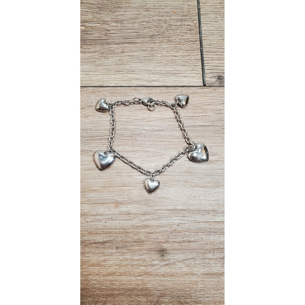 Chisel Stainless Steel Polished‎ Heart Bracelet